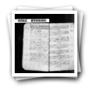 Livro de registos de baptismos.